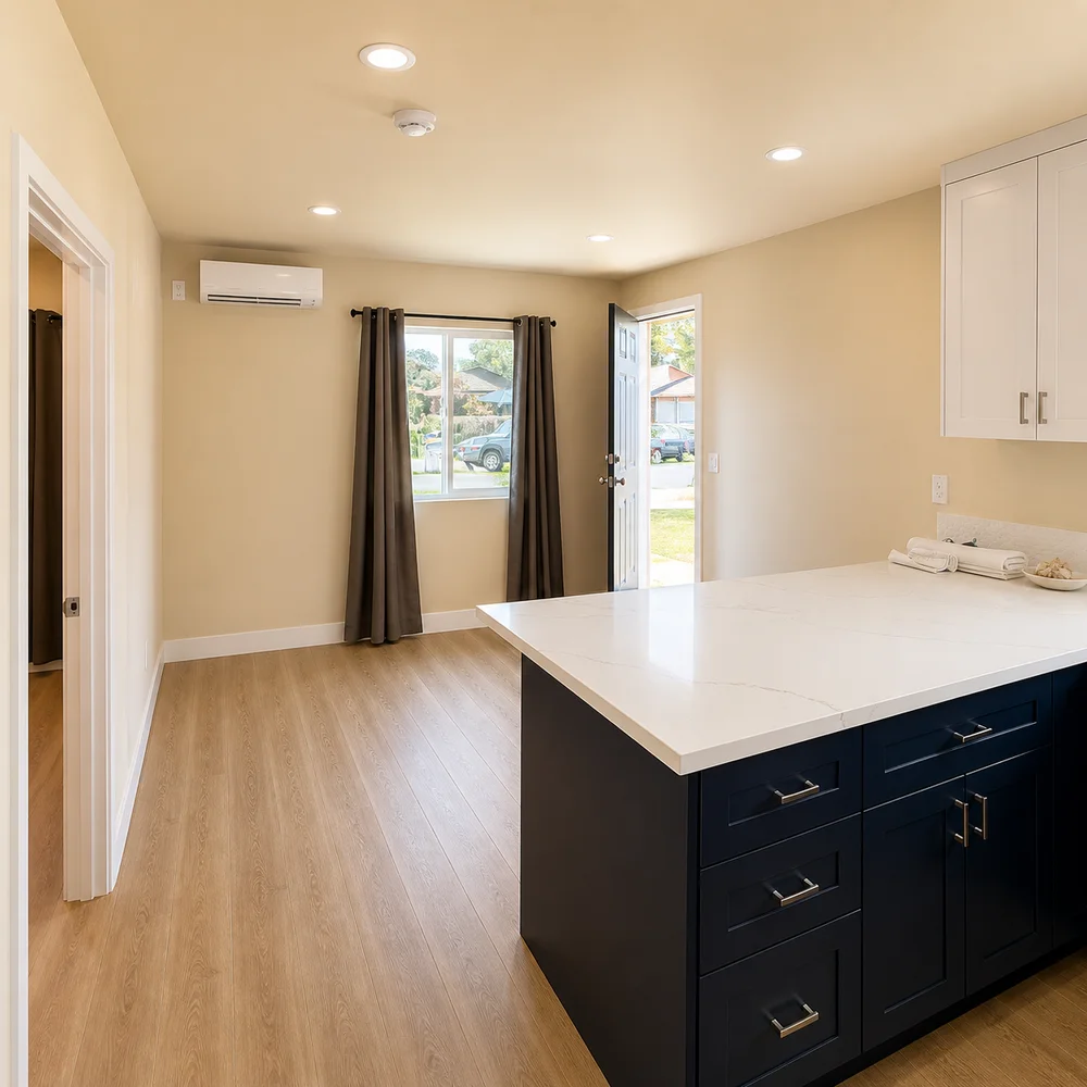 Custom ADU Construction with Contemporary Interior Finishes, Chatsworth, CA, by KM Builders