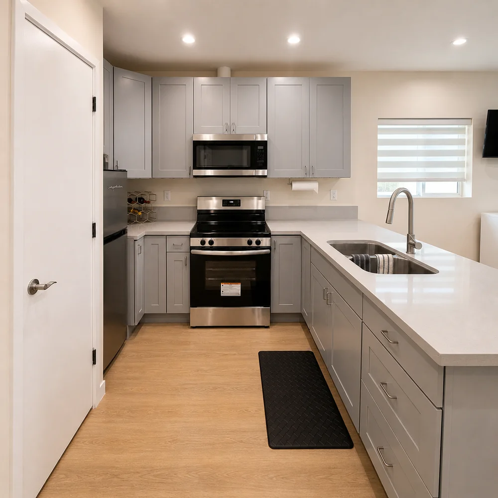 Space-Efficient ADU Construction with Clean Modern Finishes, Los Angeles, CA, by KM Builders