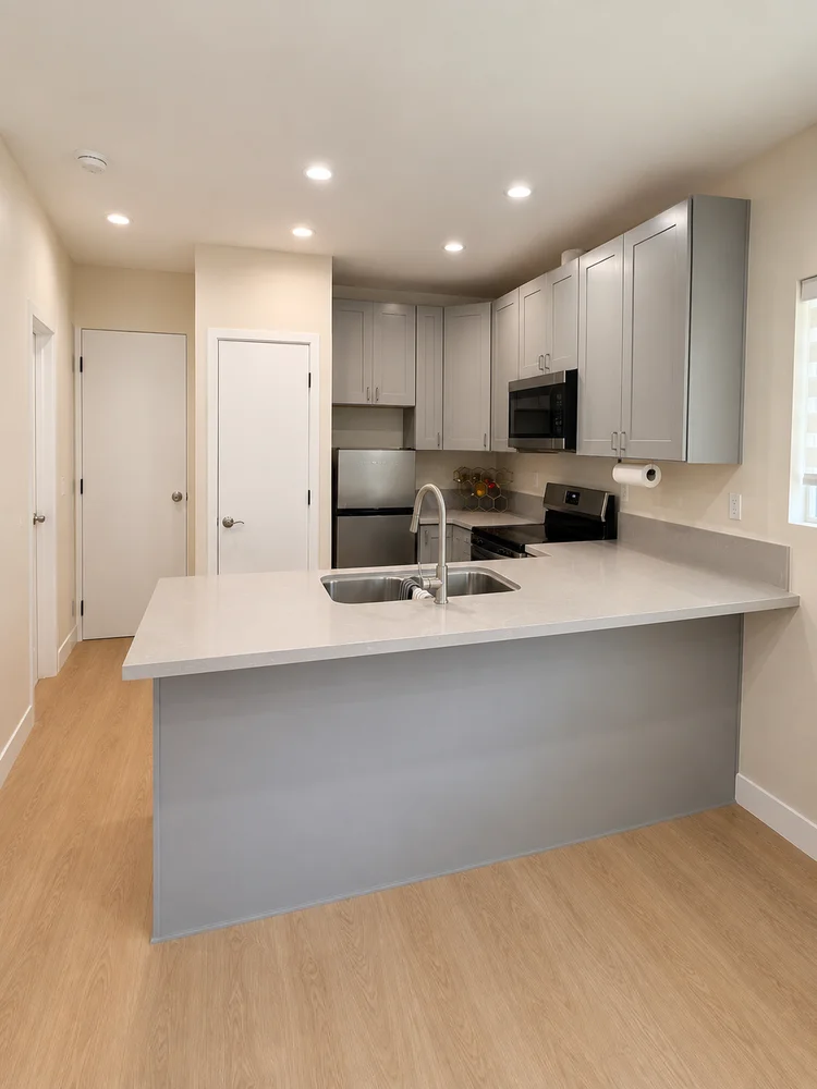 Space-Efficient ADU Construction with Clean Modern Finishes, Los Angeles, CA, by KM Builders