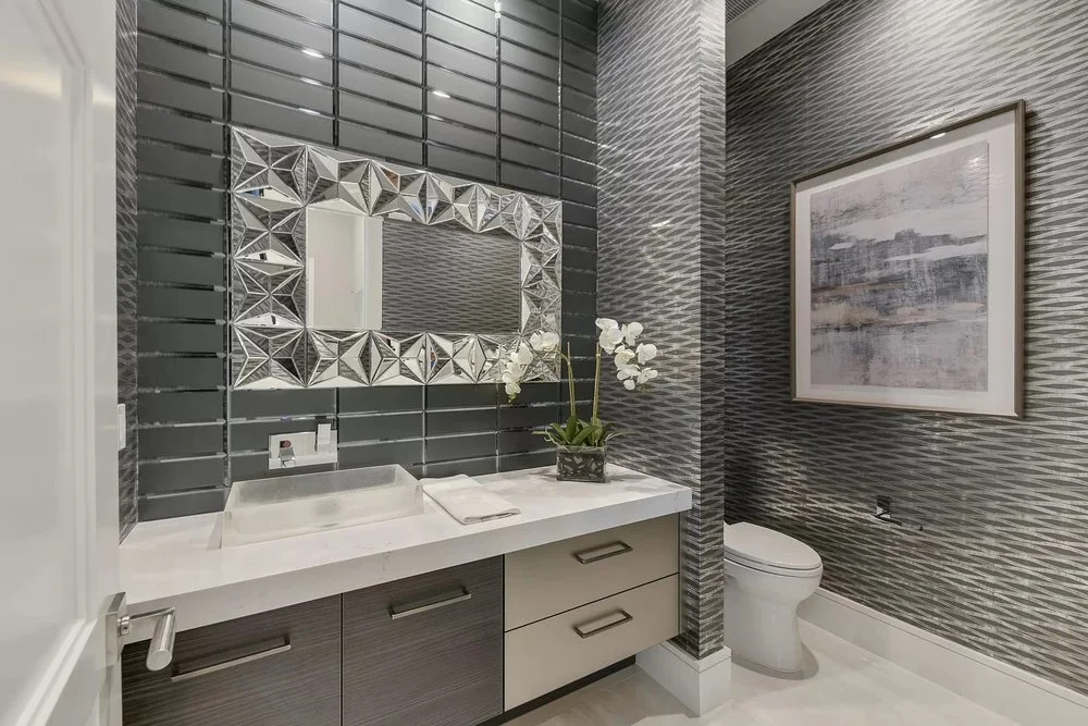 Contemporary Elegance Bathroom Remodel, West Hills, CA, by KM Builders