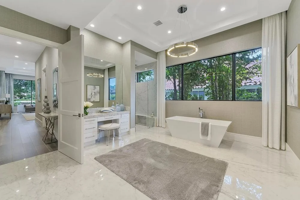 Contemporary Elegance Bathroom Remodel, West Hills, CA, by KM Builders