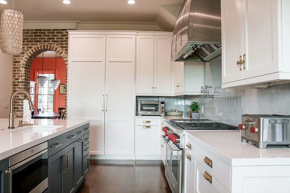 Elegant Kitchen Remodeling with Brass Accents & Modern Storage, Beverly Hills, CA, by KM Builders