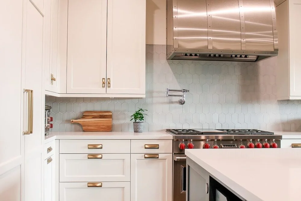 Elegant Kitchen Remodeling with Brass Accents & Modern Storage, Beverly Hills, CA, by KM Builders