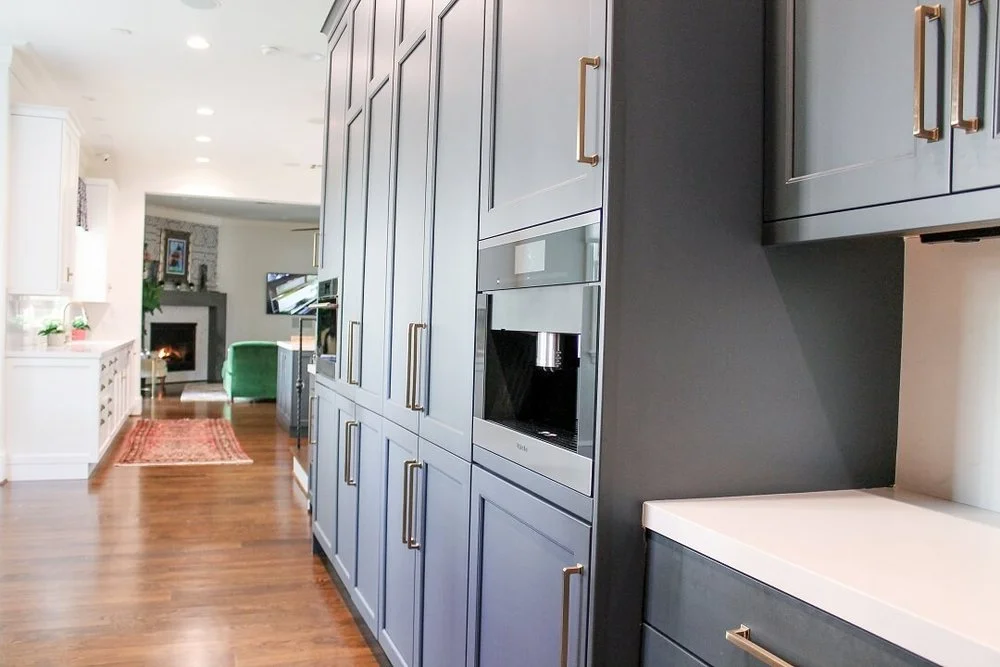 Elegant Kitchen Remodeling with Brass Accents & Modern Storage, Beverly Hills, CA, by KM Builders