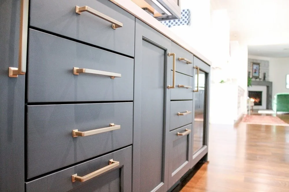 Elegant Kitchen Remodeling with Brass Accents & Modern Storage, Beverly Hills, CA, by KM Builders