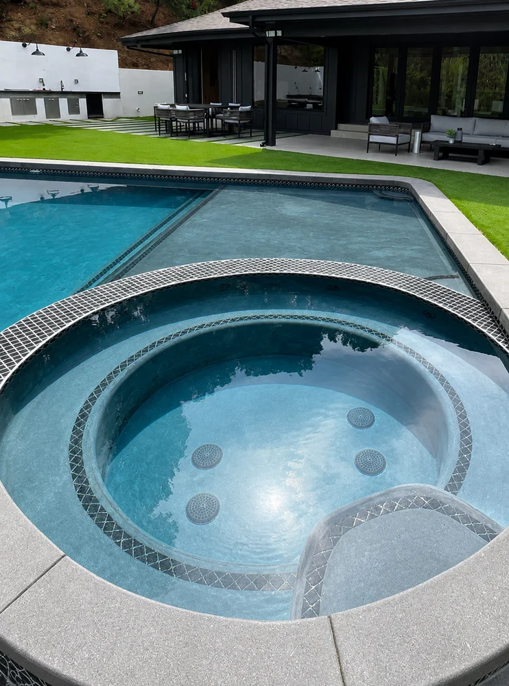 Luxury Backyard Remodel With Pool & Outdoor Kitchen, Encino, CA, by KM Builders